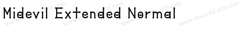 Midevil Extended Normal字体转换
